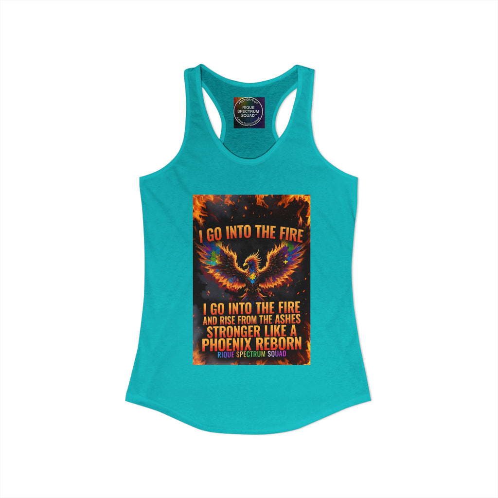 Spectrum Squad Women's Racerback Tank — Autism Pride Slim Fit Edition