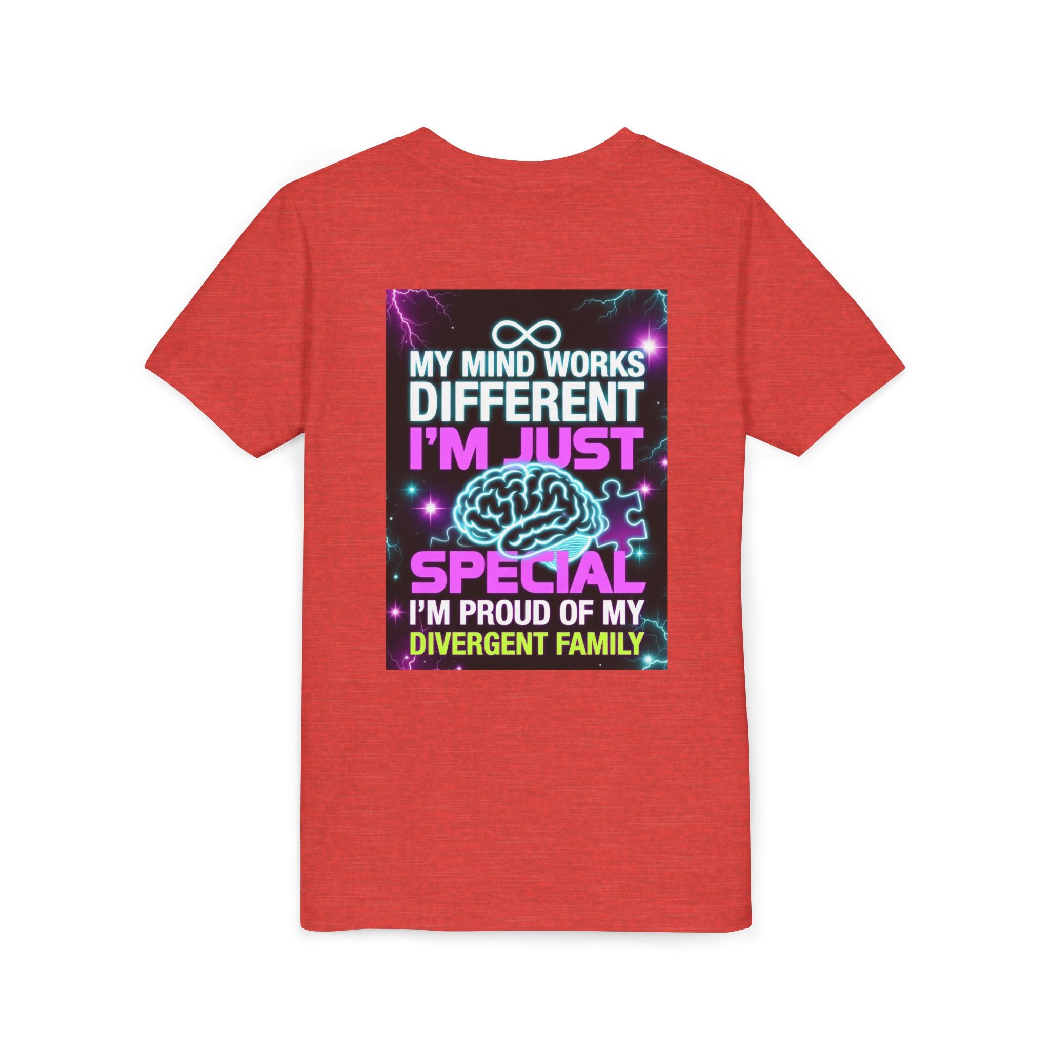 Youth Tee - "My Mind Works Different I'm Just Special" Divergent Family Pride