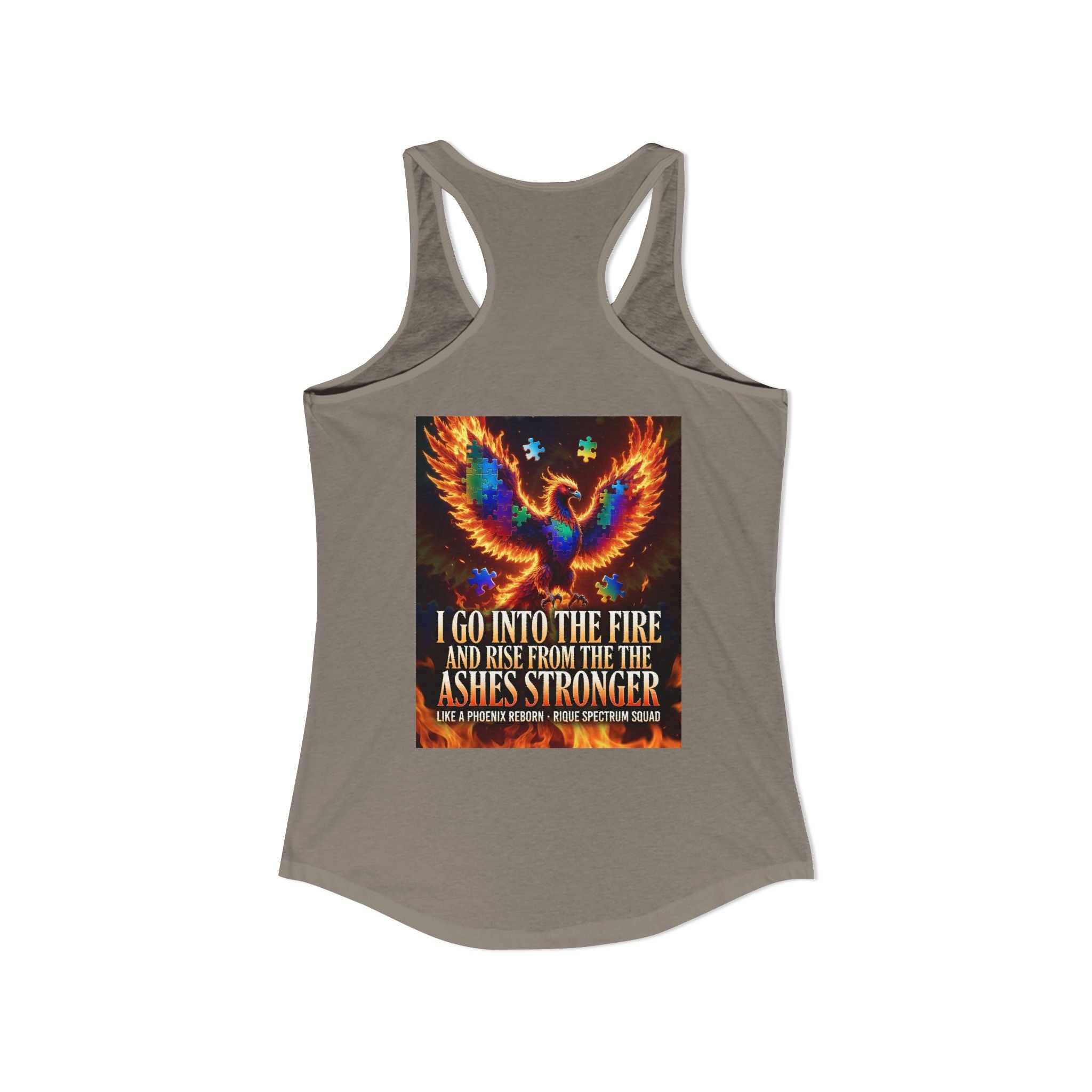 Spectrum Squad Women's Racerback Tank — Autism Pride Slim Fit Edition
