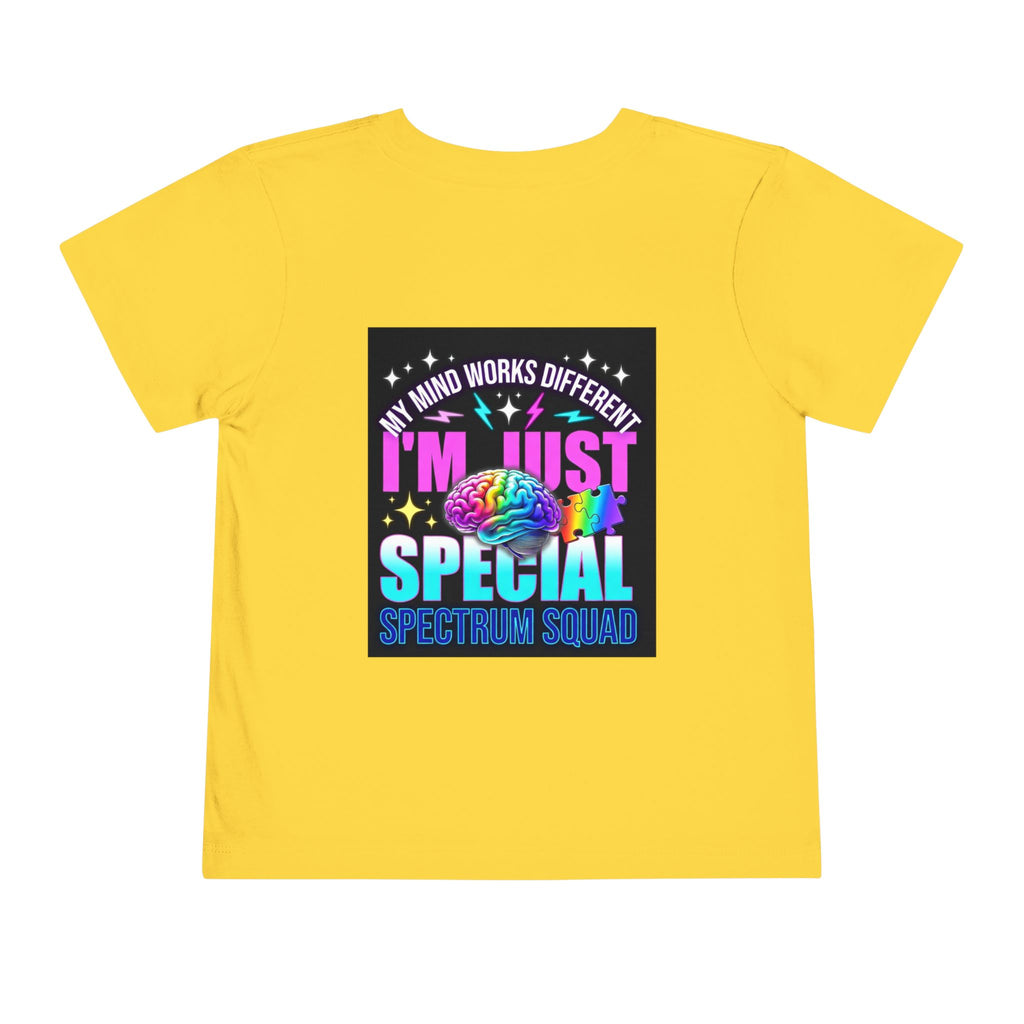 Toddler Tee — "My Mind Works Different" Autism Spectrum Pride Kids Shirt