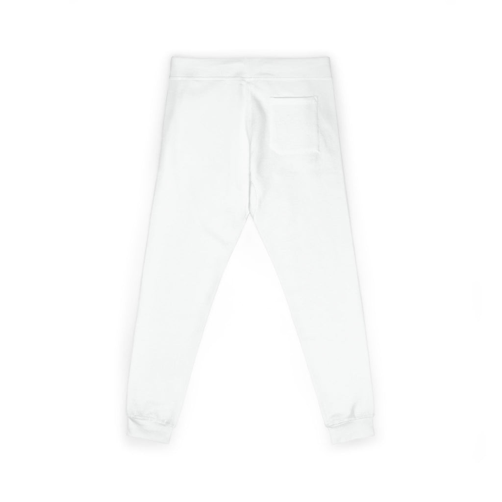Embroidered Colorblock QR Joggers — Casual Fleece Sweatpants