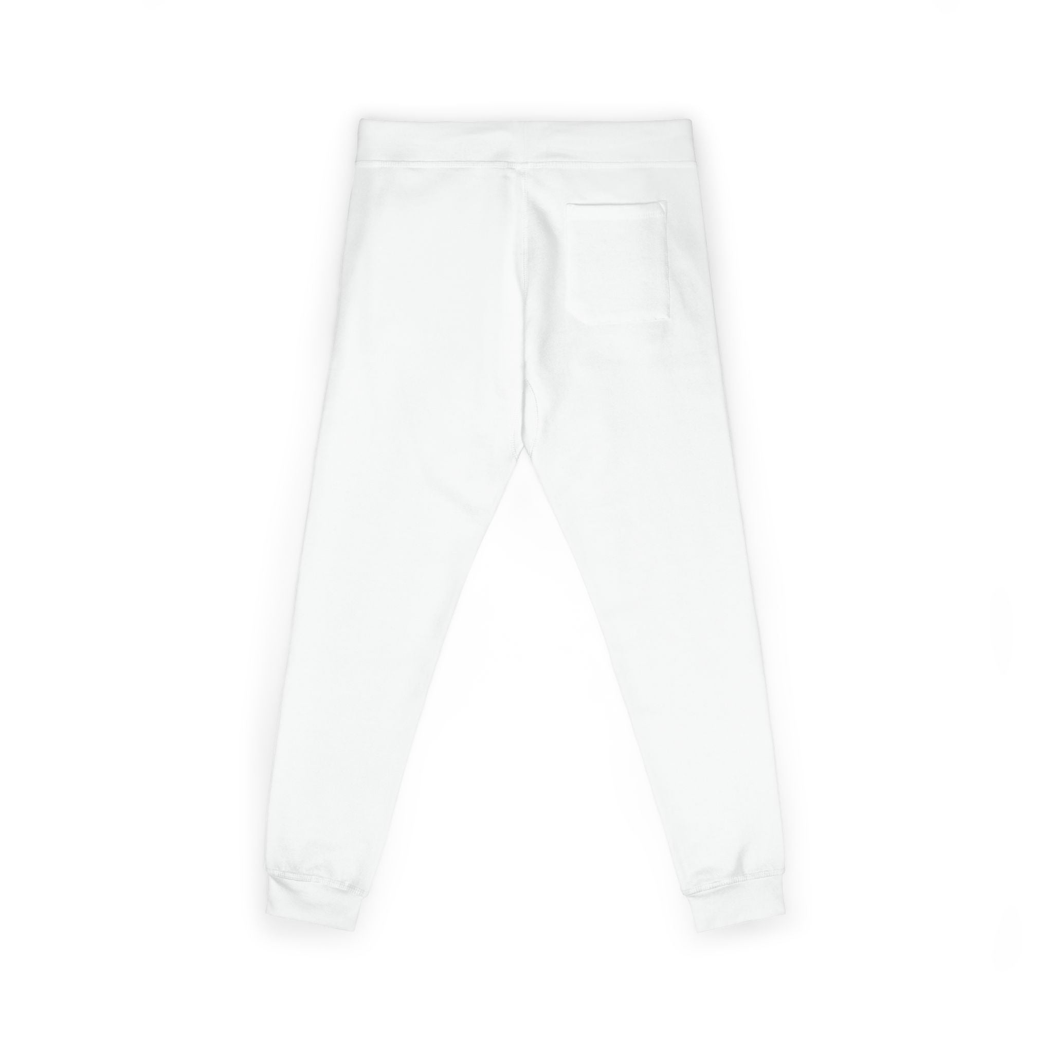 Embroidered Colorblock QR Joggers — Casual Fleece Sweatpants