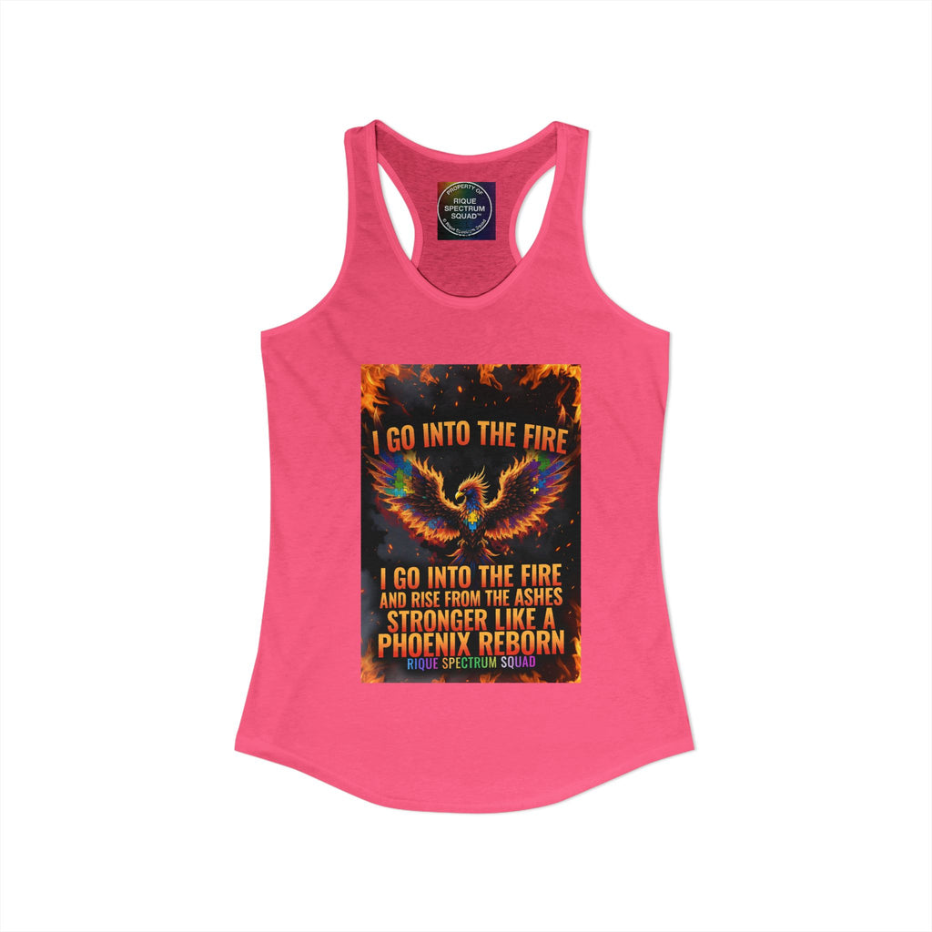 Spectrum Squad Women's Racerback Tank — Autism Pride Slim Fit Edition