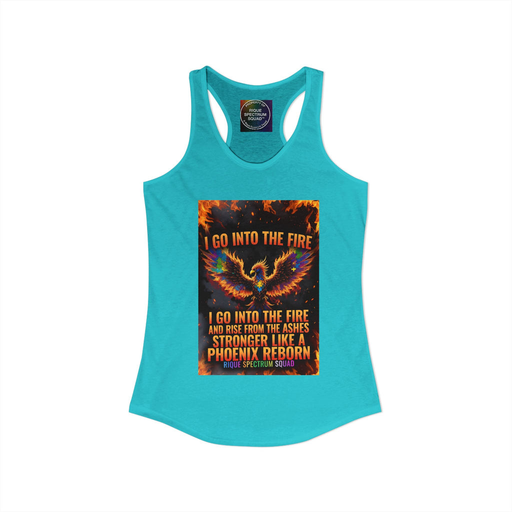 Spectrum Squad Women's Racerback Tank — Autism Pride Slim Fit Edition