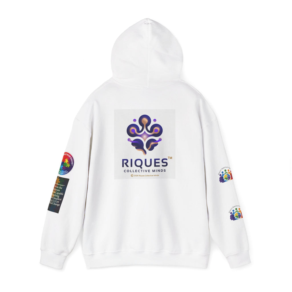 Spectrum Squad Hoodie — Riques Collective Minds Rainbow Logo Sweatshirt