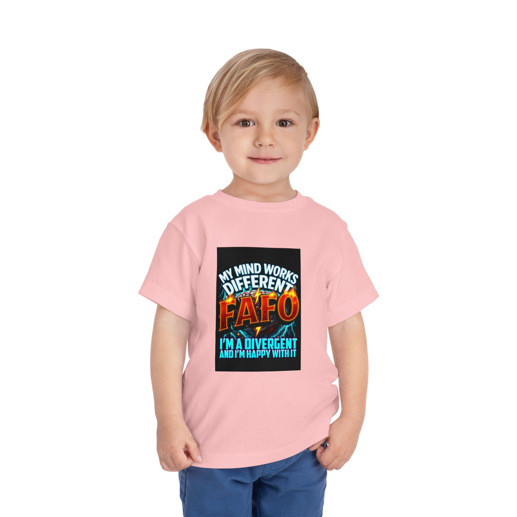 Toddler Tee — "My Mind Works Different" Autism Spectrum Pride Kids Shirt