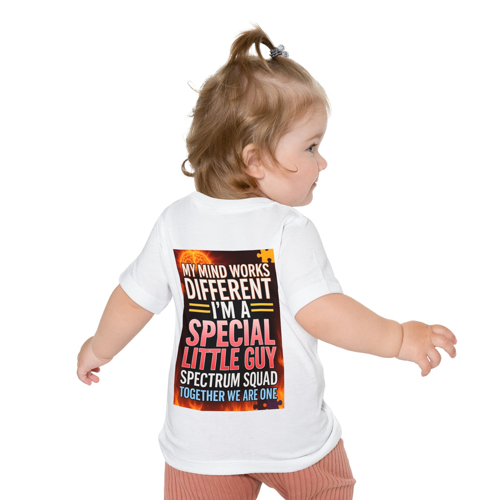 Autism Pride Baby Tee - "My Mind Works Different" Spectrum Squad Short Sleeve