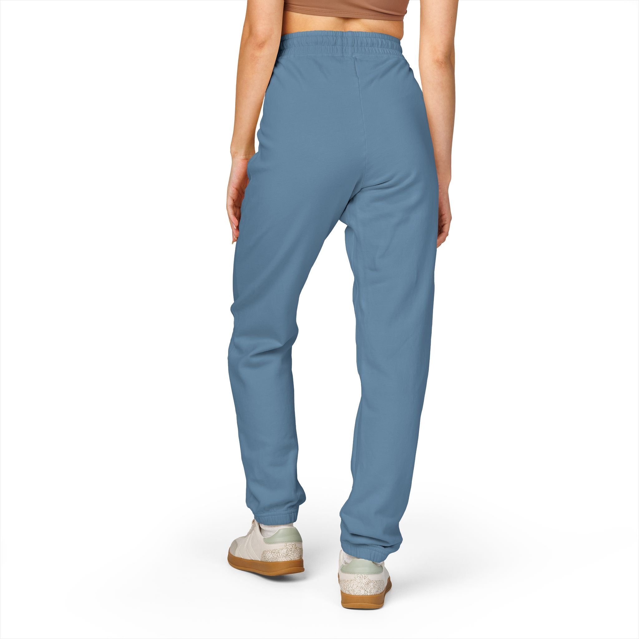 Sweatpants — Patchwork Floral 'Good Vibes' Fleece Joggers