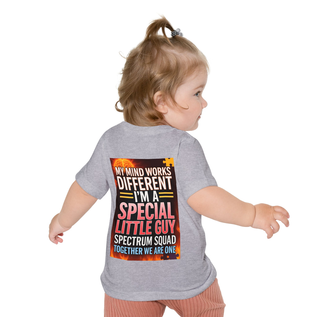 Autism Pride Baby Tee - "My Mind Works Different" Spectrum Squad Short Sleeve