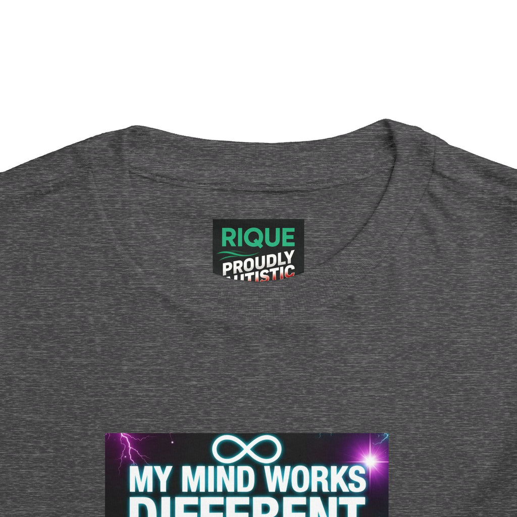 Toddler Tee — "My Mind Works Different I'm Just Special" Autism Pride Shirt