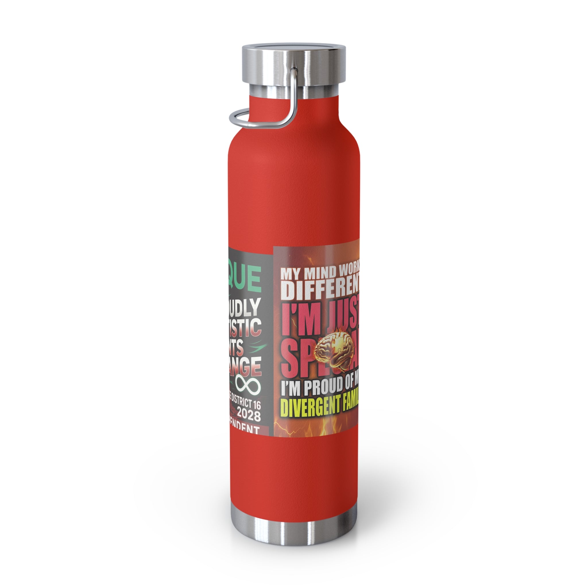 Autism Awareness 22oz Insulated Bottle — Rainbow Multi-Color Collection