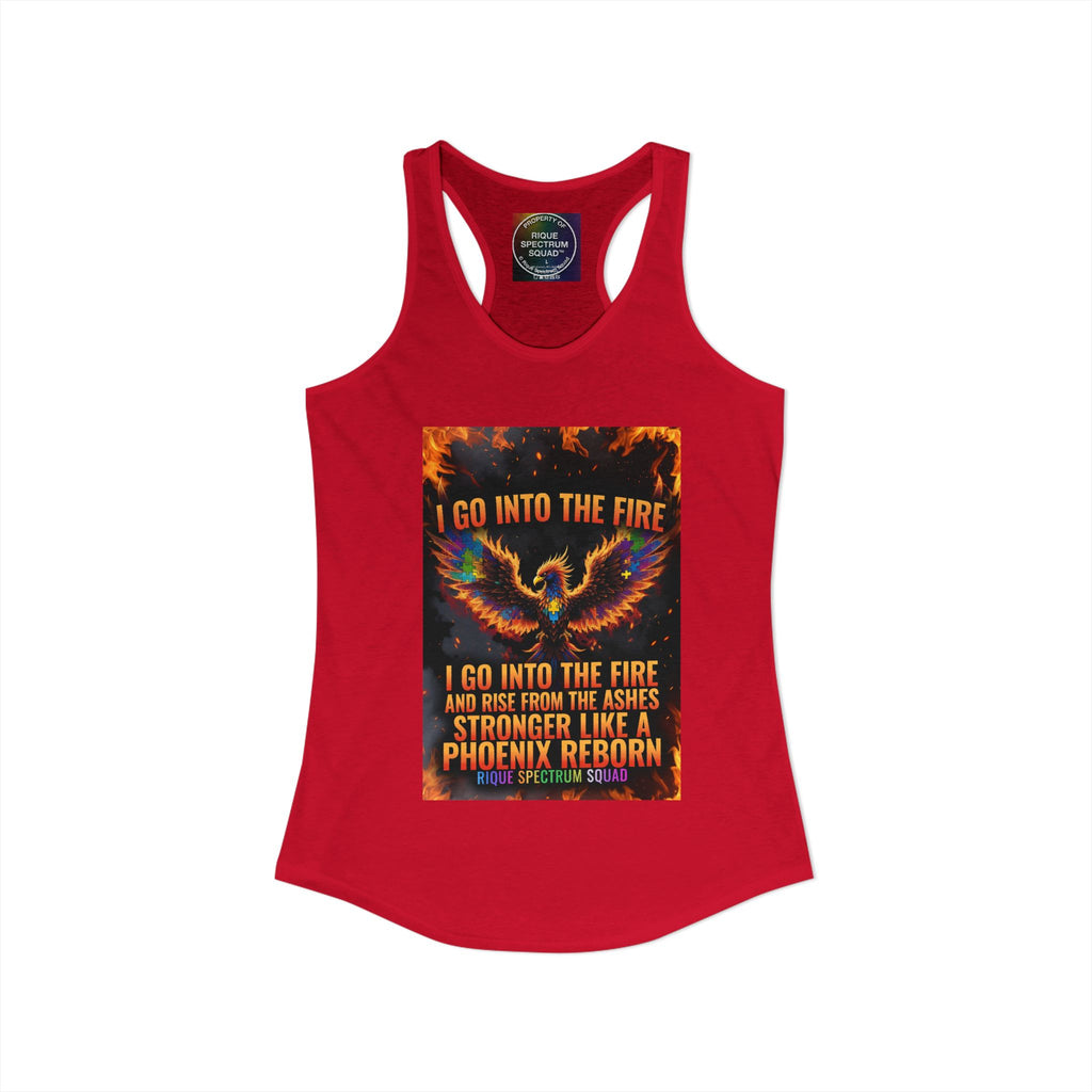 Spectrum Squad Women's Racerback Tank — Autism Pride Slim Fit Edition