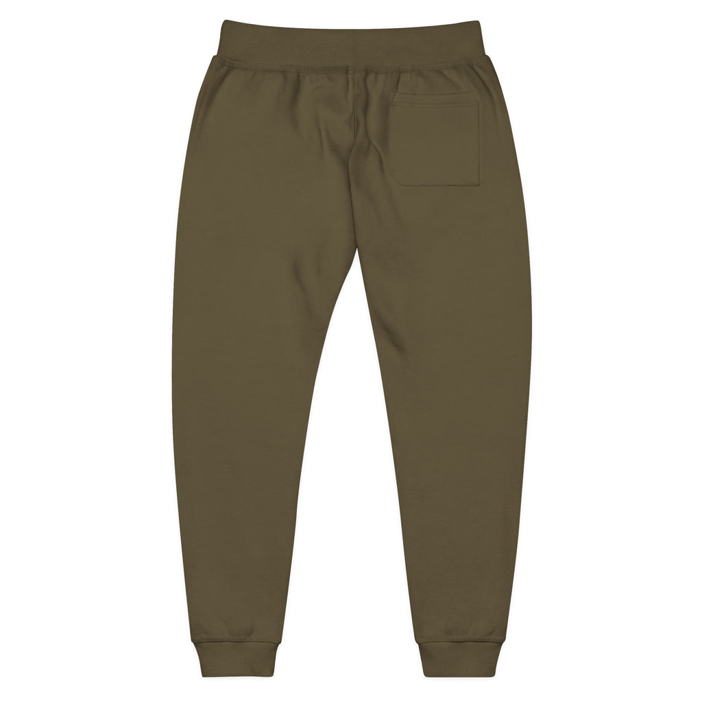 Embroidered Colorblock QR Joggers — Casual Fleece Sweatpants