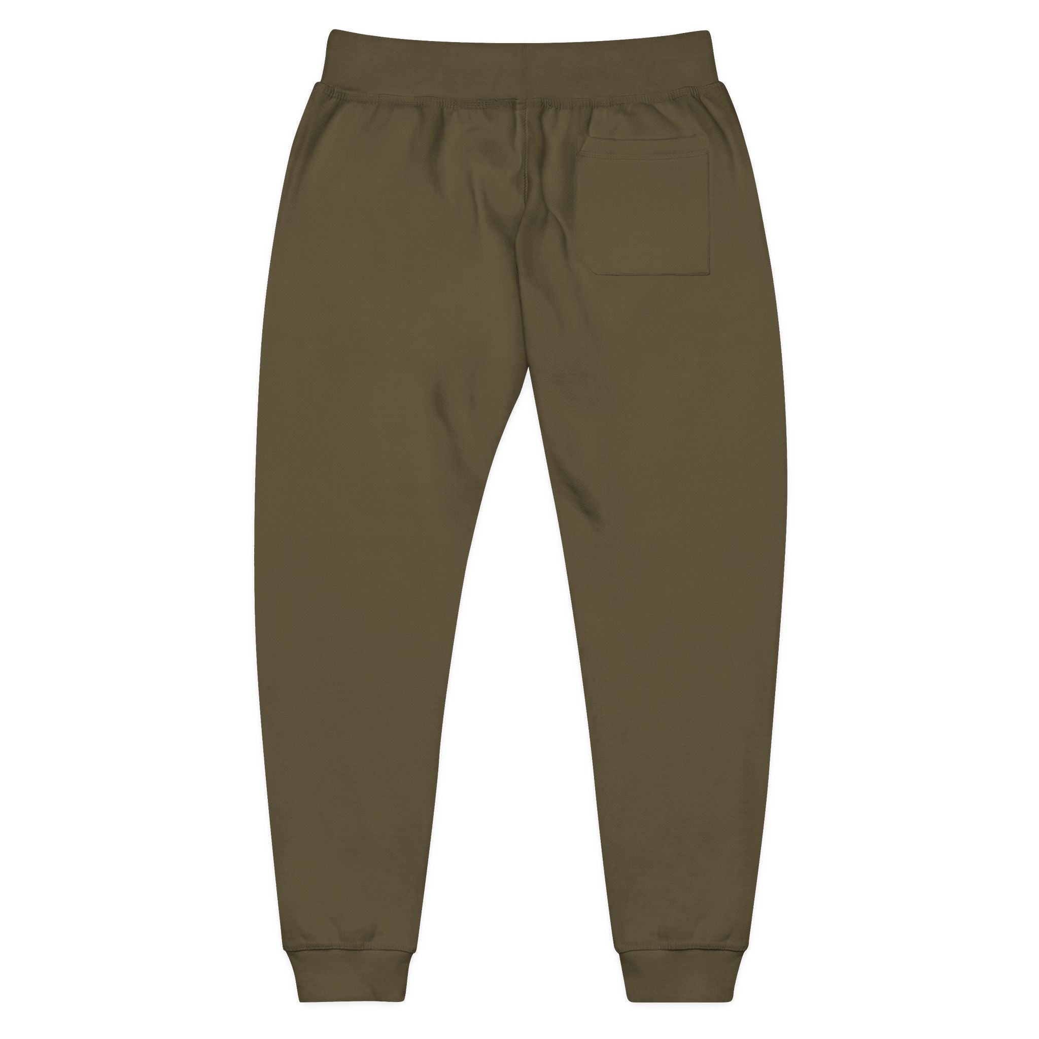 Embroidered Colorblock QR Joggers — Casual Fleece Sweatpants