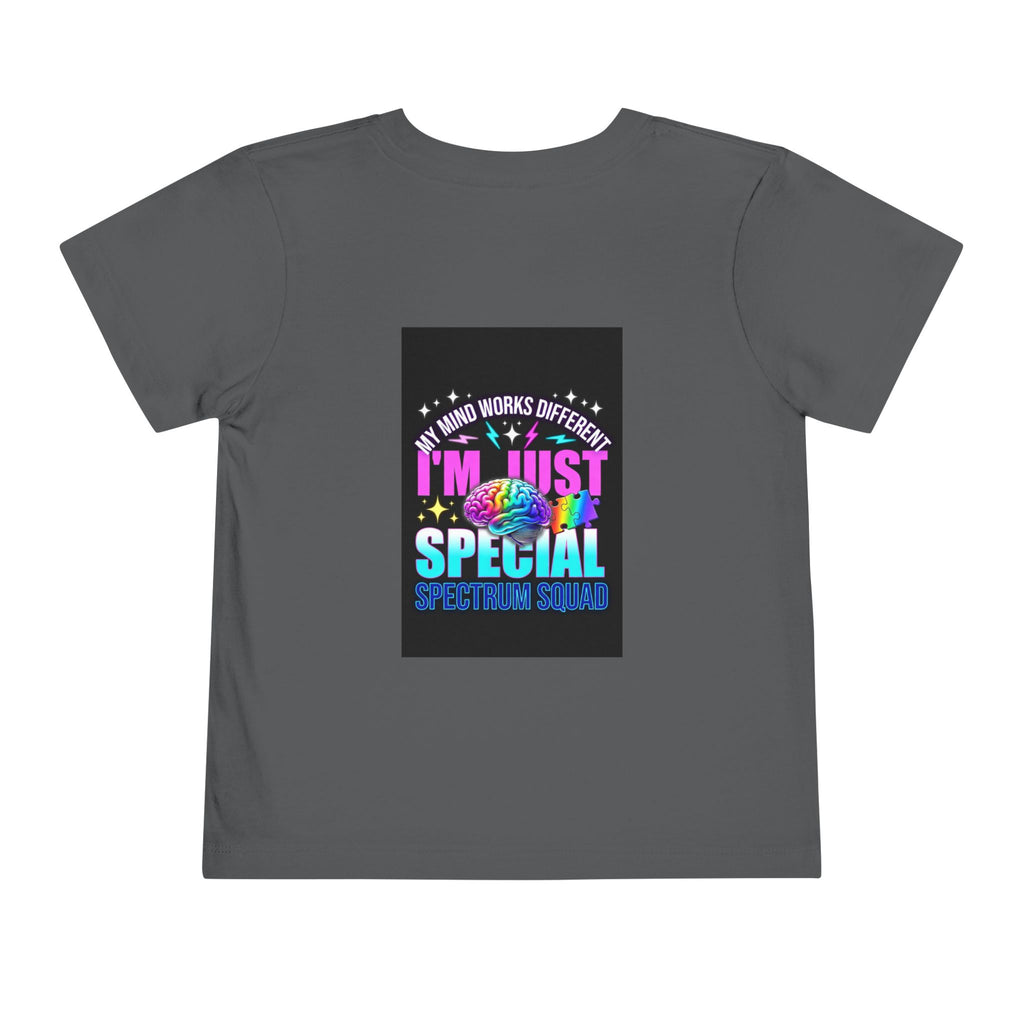 Toddler Tee — "My Mind Works Different I'm Just Special" Autism Pride Shirt