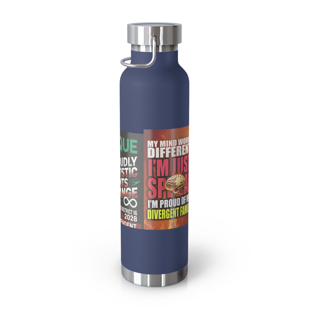 Autism Awareness 22oz Insulated Bottle — Rainbow Multi-Color Collection