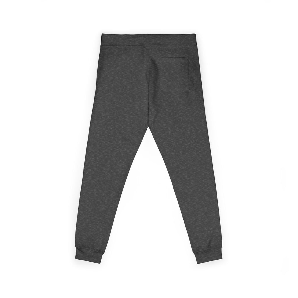 Embroidered Colorblock QR Joggers — Casual Fleece Sweatpants