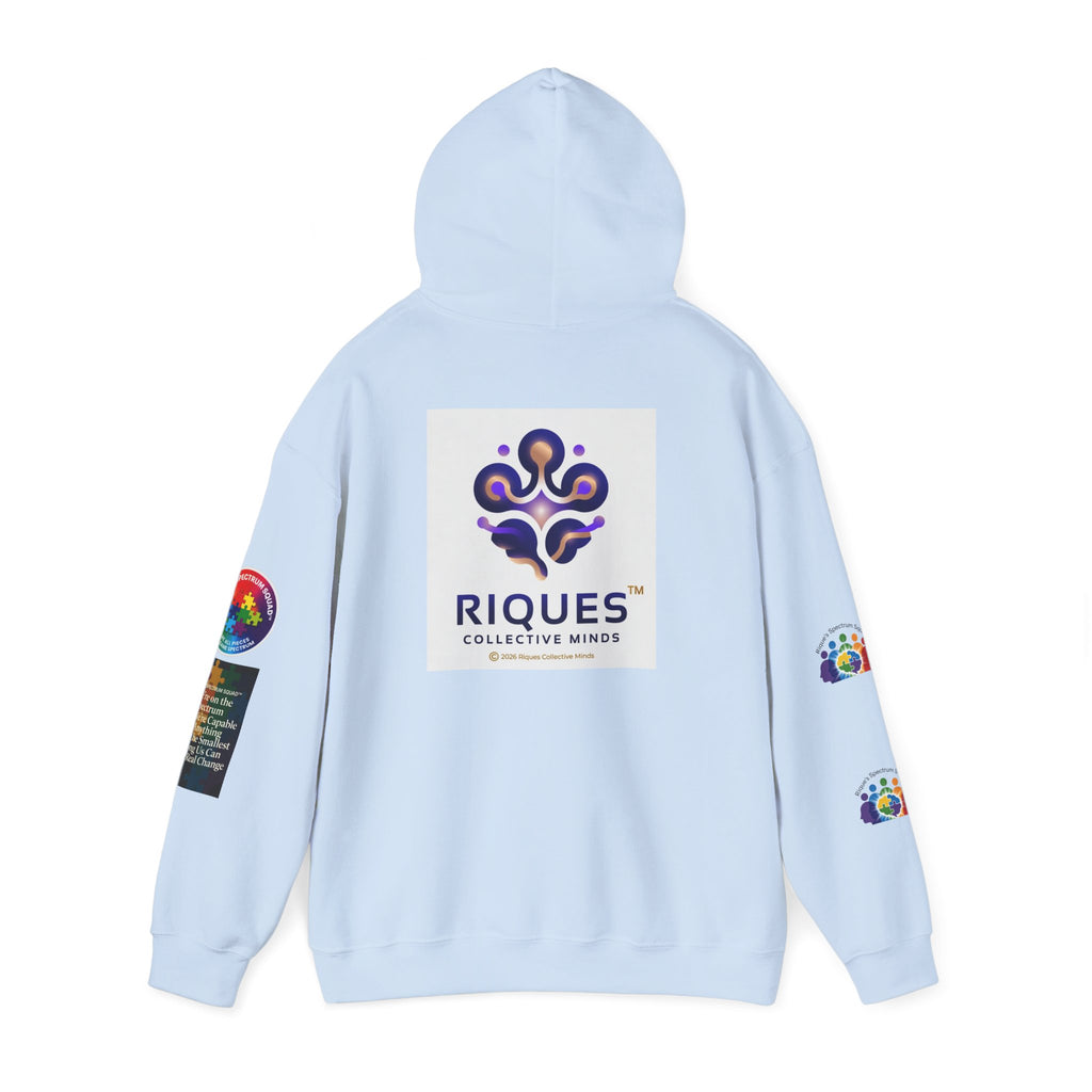 Spectrum Squad Hoodie — Riques Collective Minds Rainbow Logo Sweatshirt