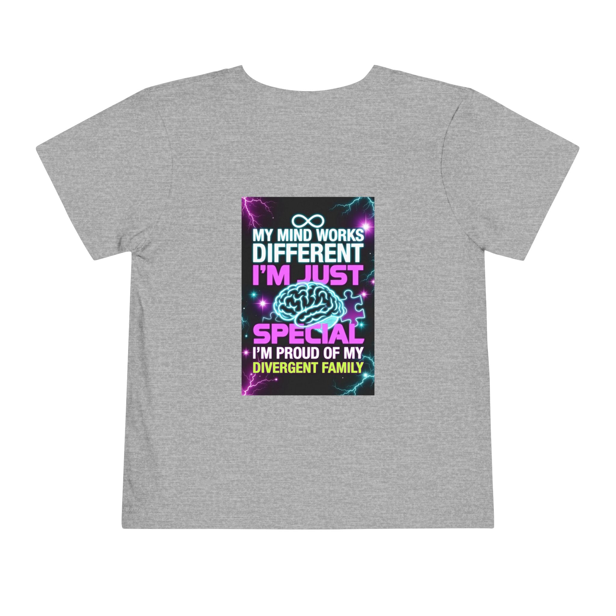 Toddler Tee — "My Mind Works Different, I’m Just Special" Autism Proud Kids Shirt