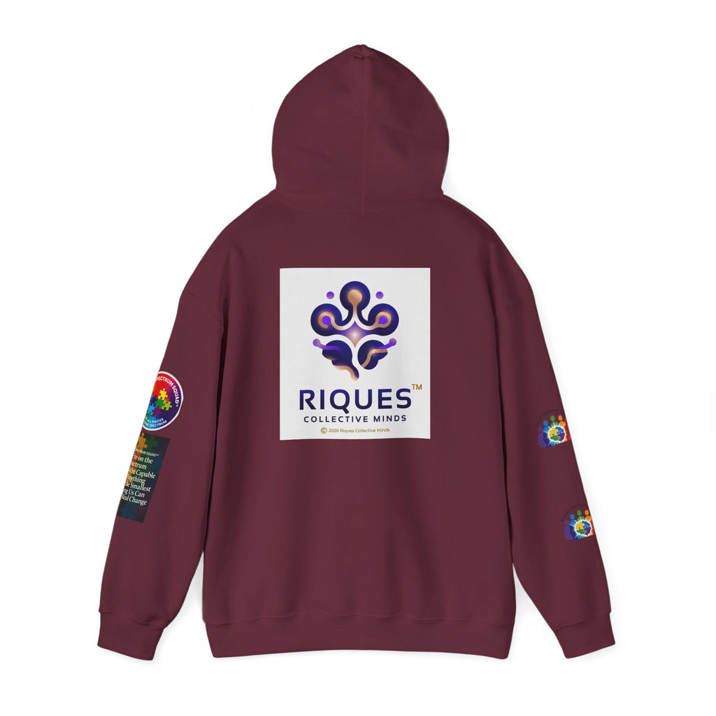 Spectrum Squad Hoodie — Riques Collective Minds Rainbow Logo Sweatshirt