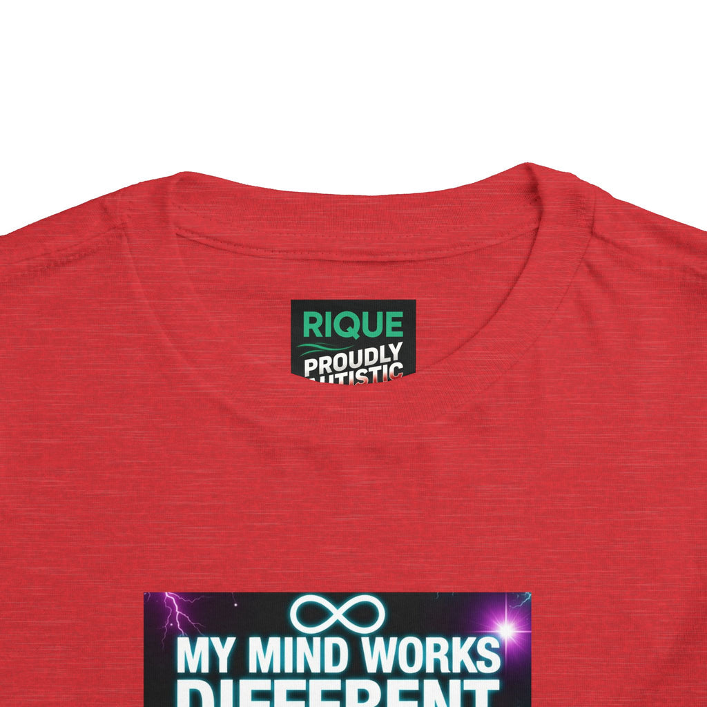 Toddler Tee — "My Mind Works Different I'm Just Special" Autism Pride Shirt