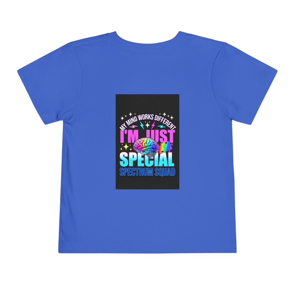 Toddler Tee — "My Mind Works Different I'm Just Special" Autism Pride Shirt