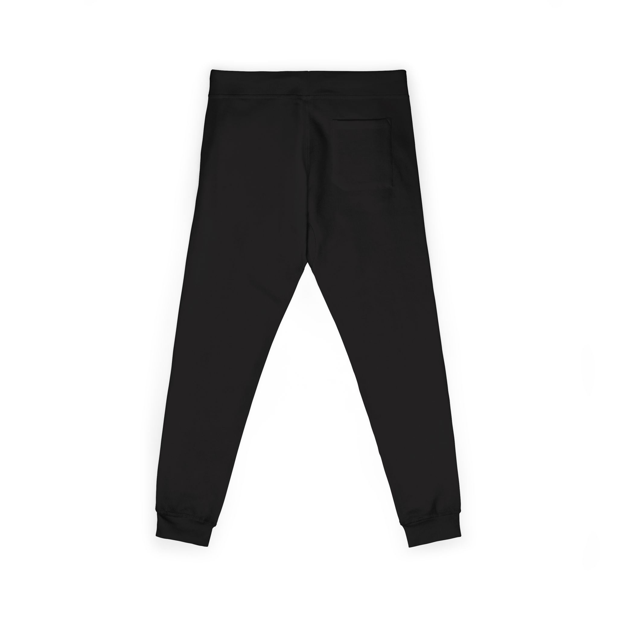 Embroidered Colorblock QR Joggers — Casual Fleece Sweatpants