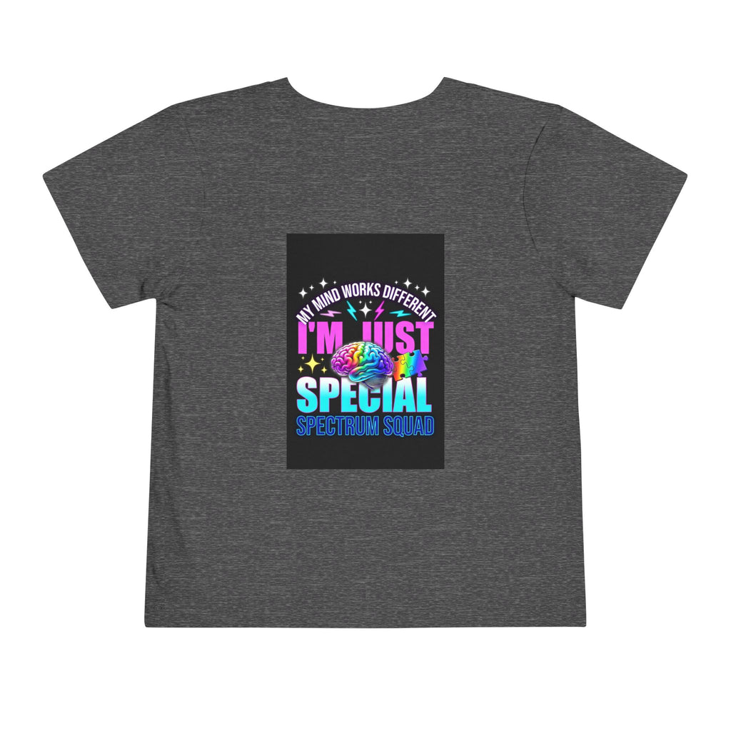 Toddler Tee — "My Mind Works Different I'm Just Special" Autism Pride Shirt