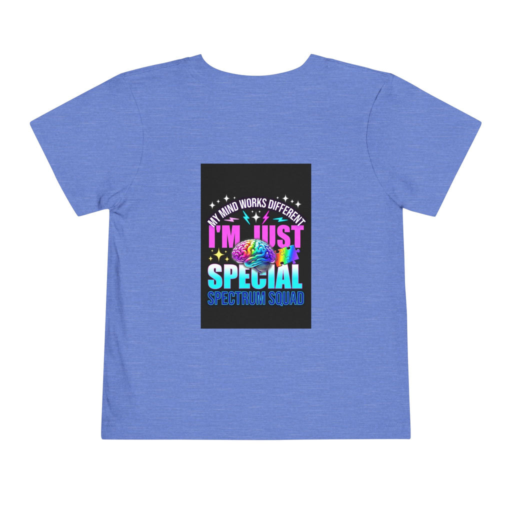 Toddler Tee — "My Mind Works Different I'm Just Special" Autism Pride Shirt