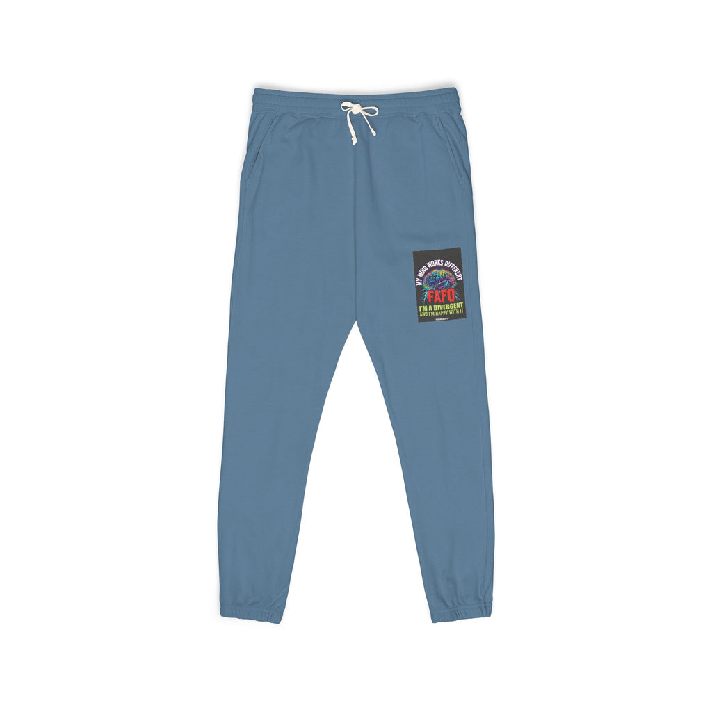 Sweatpants — Patchwork Floral 'Good Vibes' Fleece Joggers