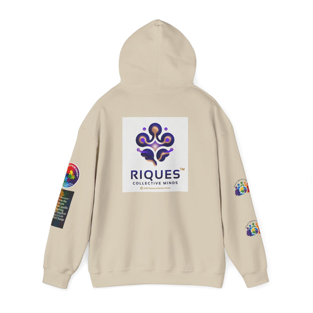 Spectrum Squad Hoodie — Riques Collective Minds Rainbow Logo Sweatshirt