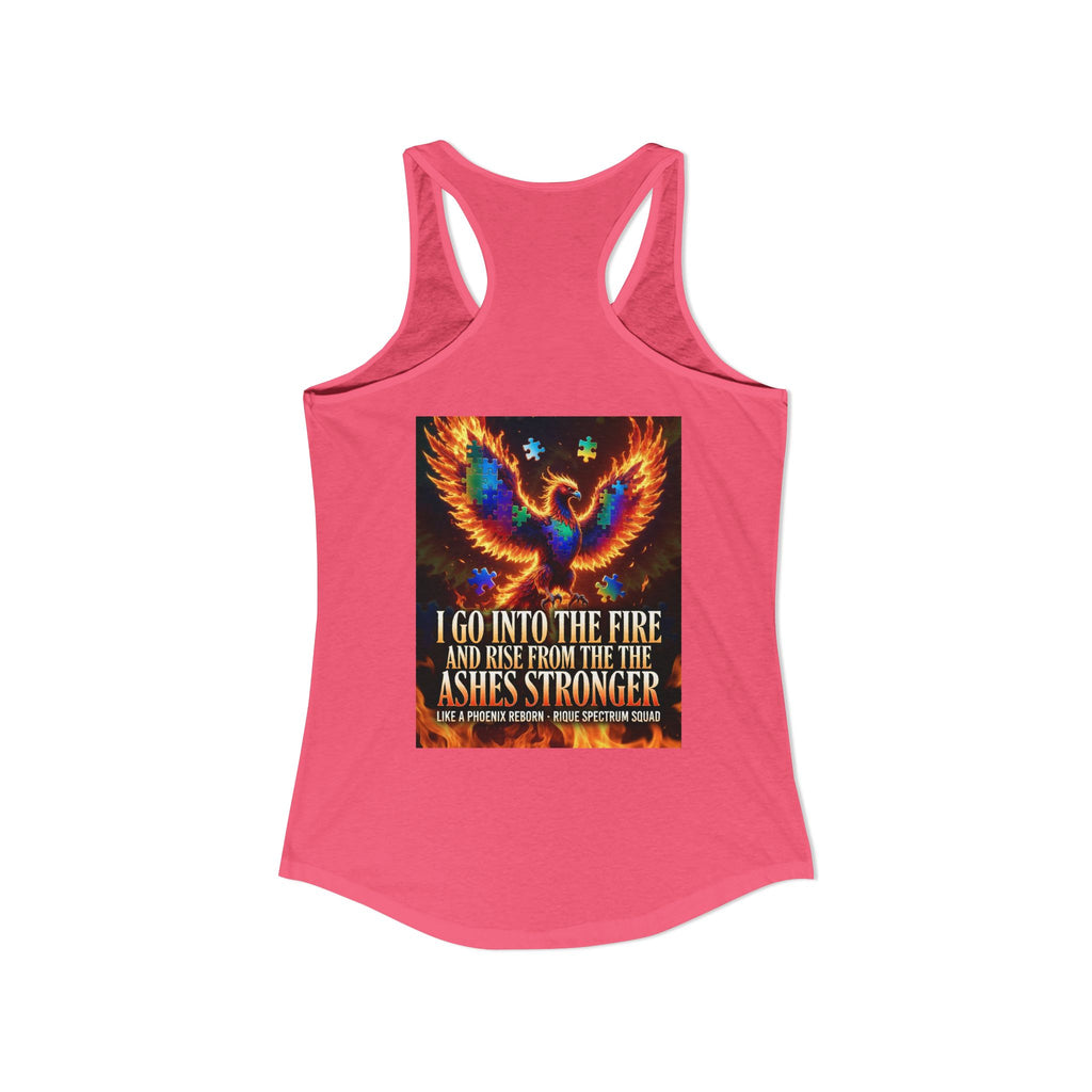 Spectrum Squad Women's Racerback Tank — Autism Pride Slim Fit Edition