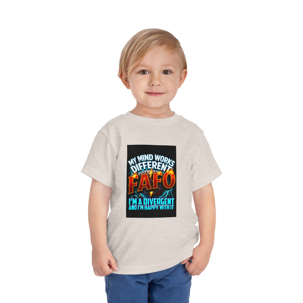 Toddler Tee — "My Mind Works Different" Autism Spectrum Pride Kids Shirt