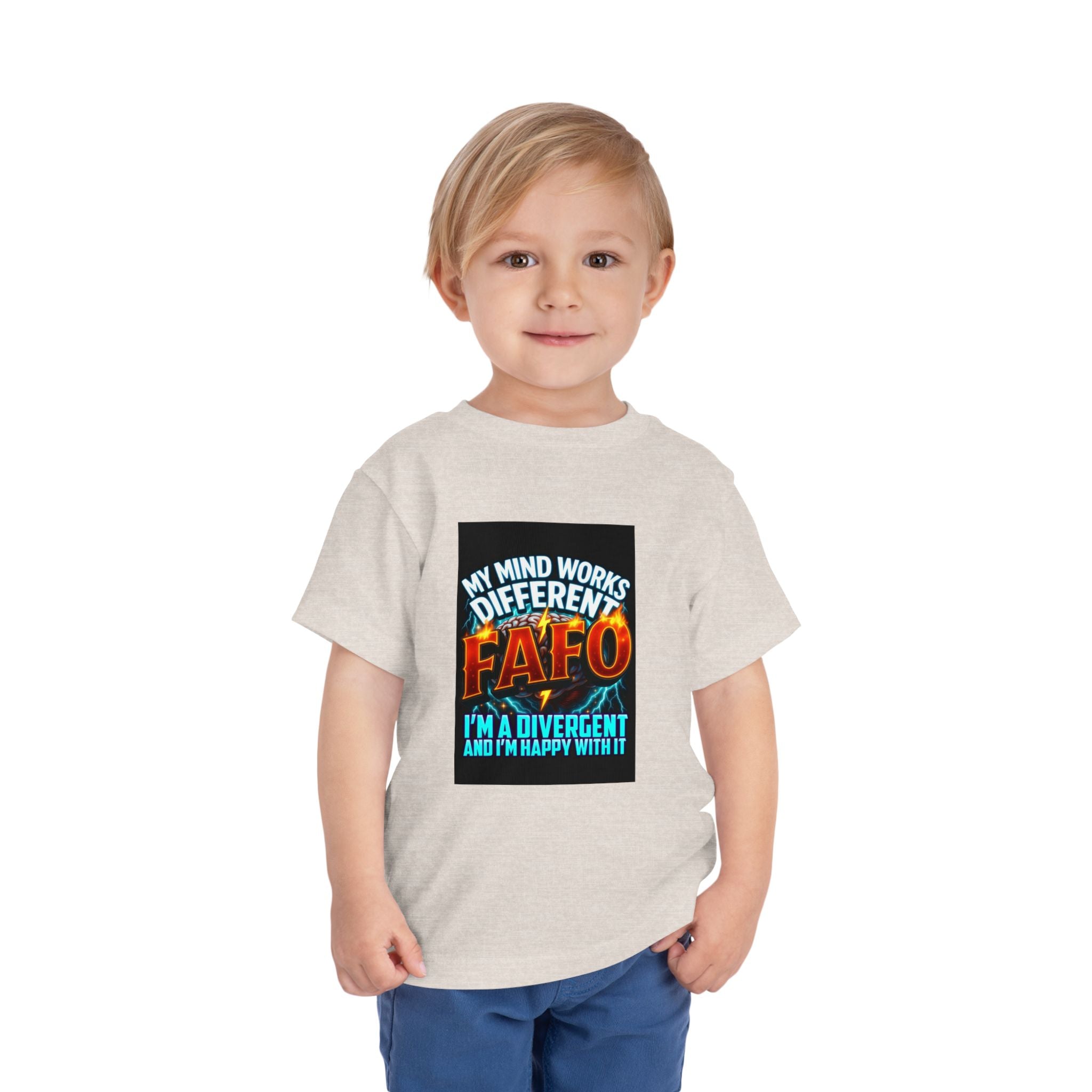 Toddler Tee — "My Mind Works Different" Autism Spectrum Pride Kids Shirt