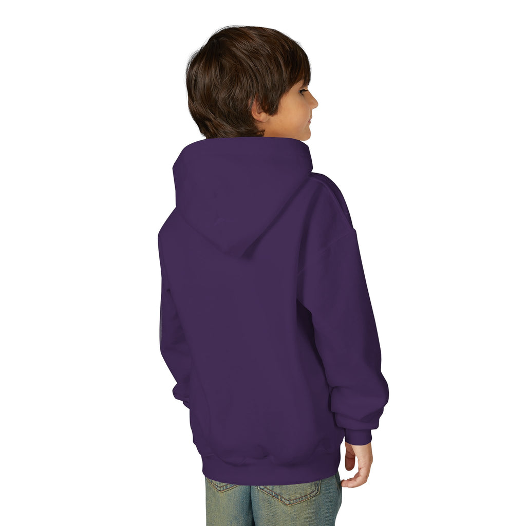 Youth Hoodie — 'Stay Wild, Be Brave' Heart Flame Graphic