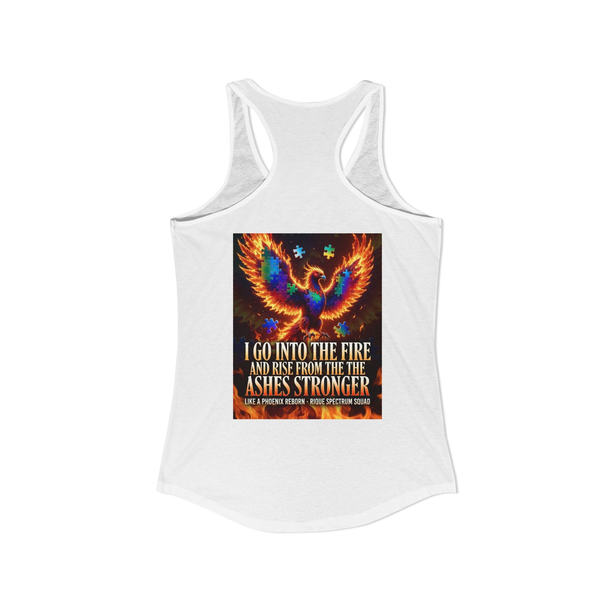 Spectrum Squad Women's Racerback Tank — Autism Pride Slim Fit Edition