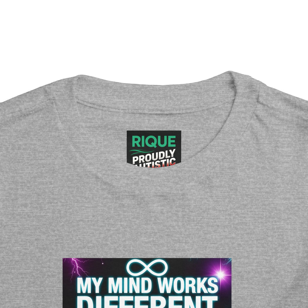 Toddler Tee — "My Mind Works Different I'm Just Special" Autism Pride Shirt