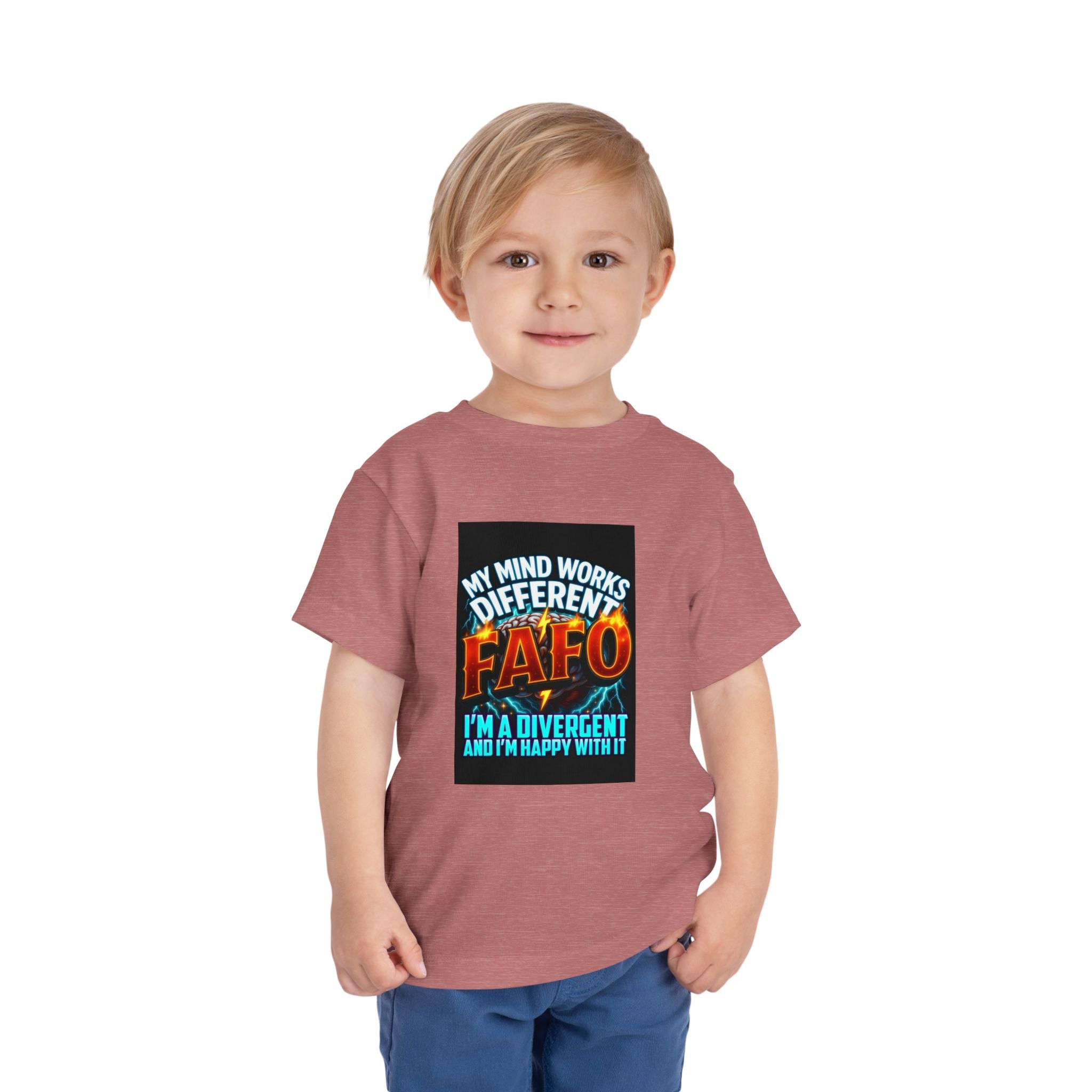 Toddler Tee — "My Mind Works Different" Autism Spectrum Pride Kids Shirt
