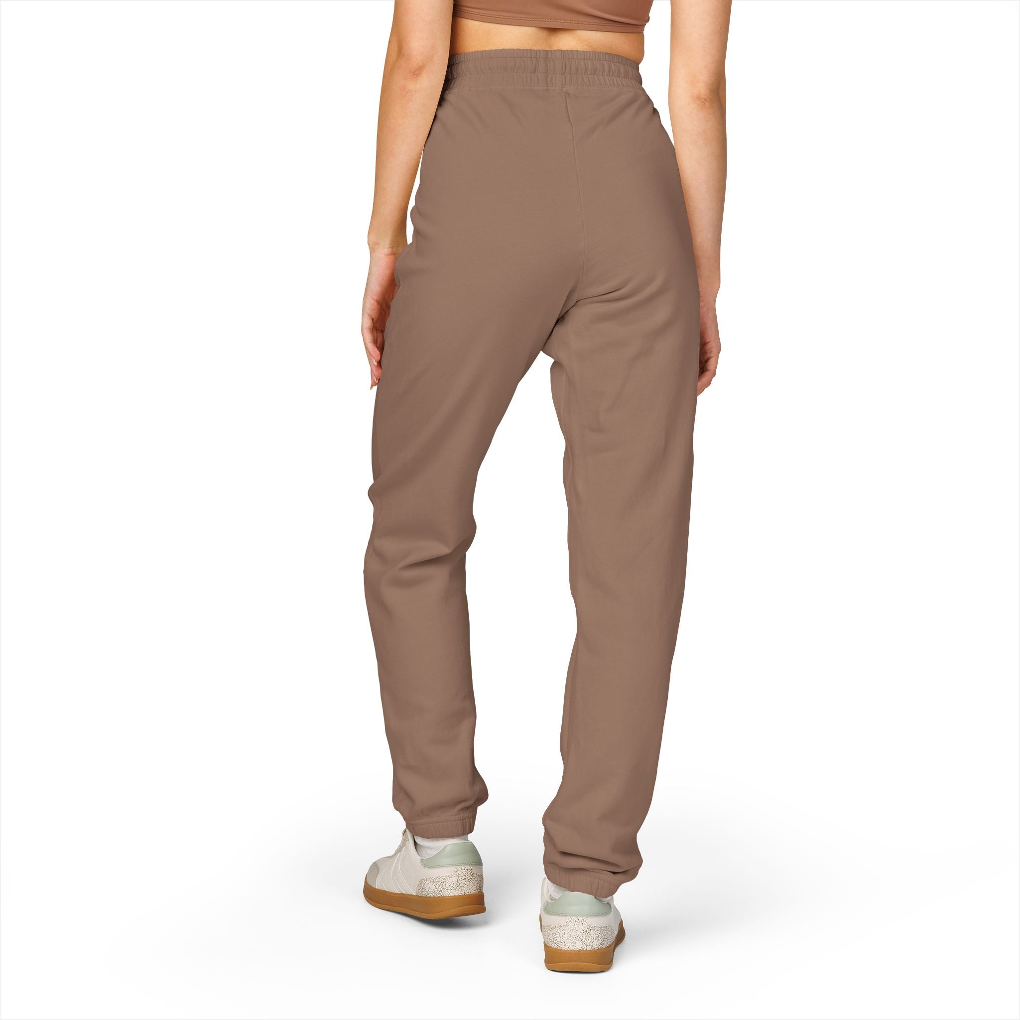 Sweatpants — Patchwork Floral 'Good Vibes' Fleece Joggers