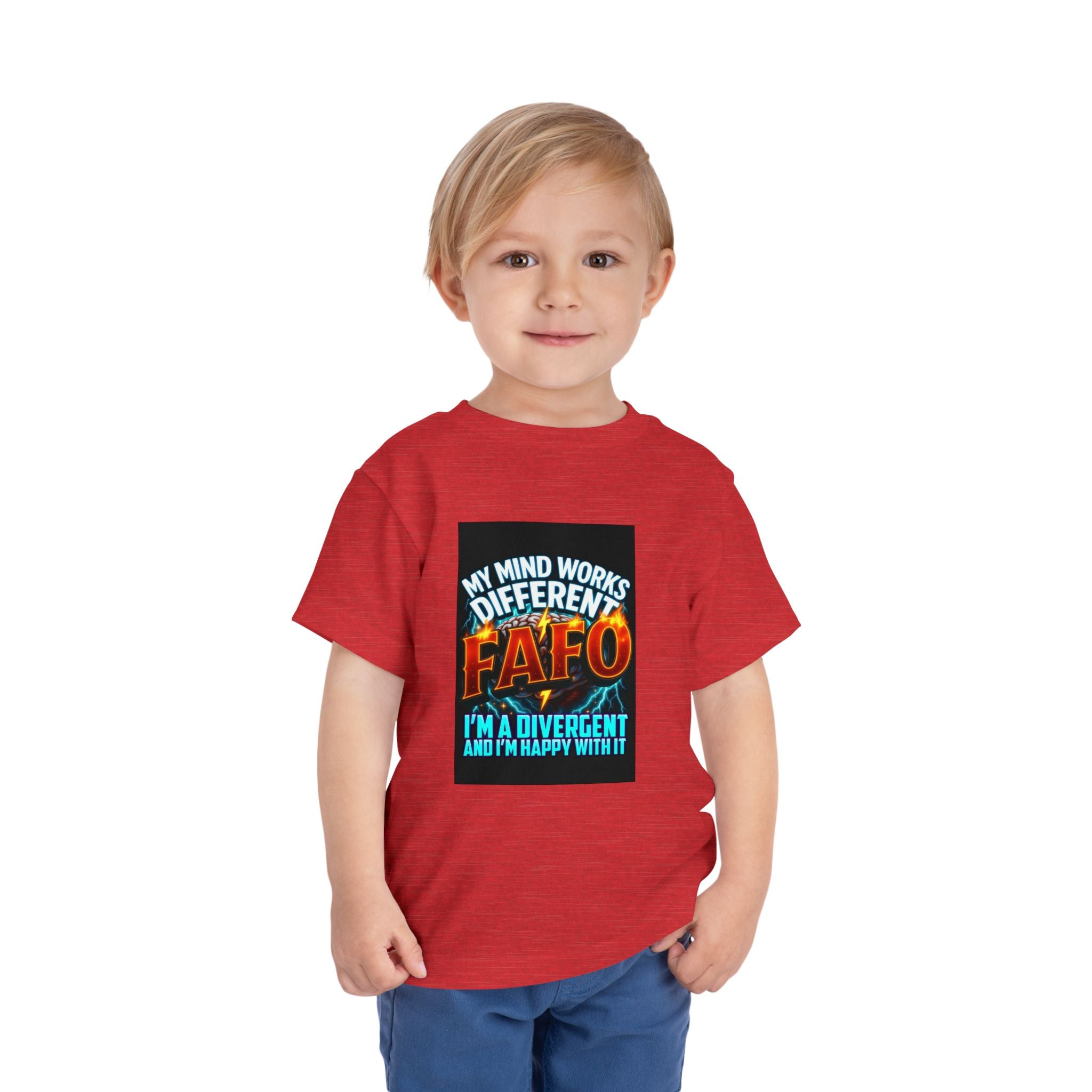 Toddler Tee — "My Mind Works Different" Autism Spectrum Pride Kids Shirt