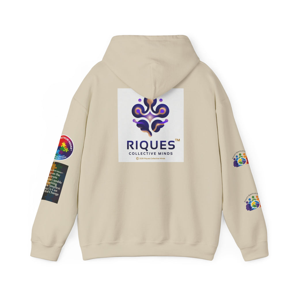 Spectrum Squad Hoodie — Riques Collective Minds Rainbow Logo Sweatshirt