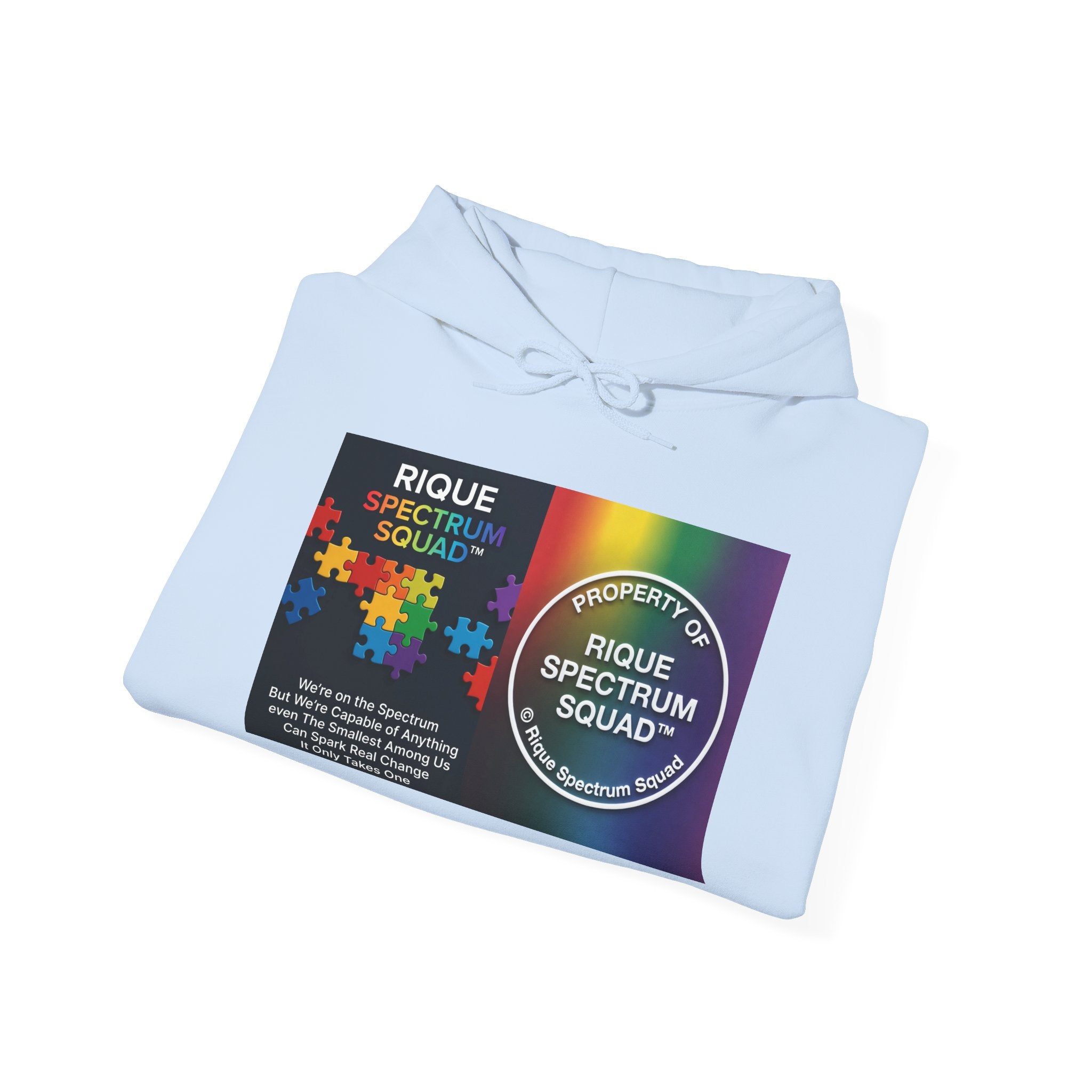 Spectrum Squad Hoodie — Riques Collective Minds Rainbow Logo Sweatshirt