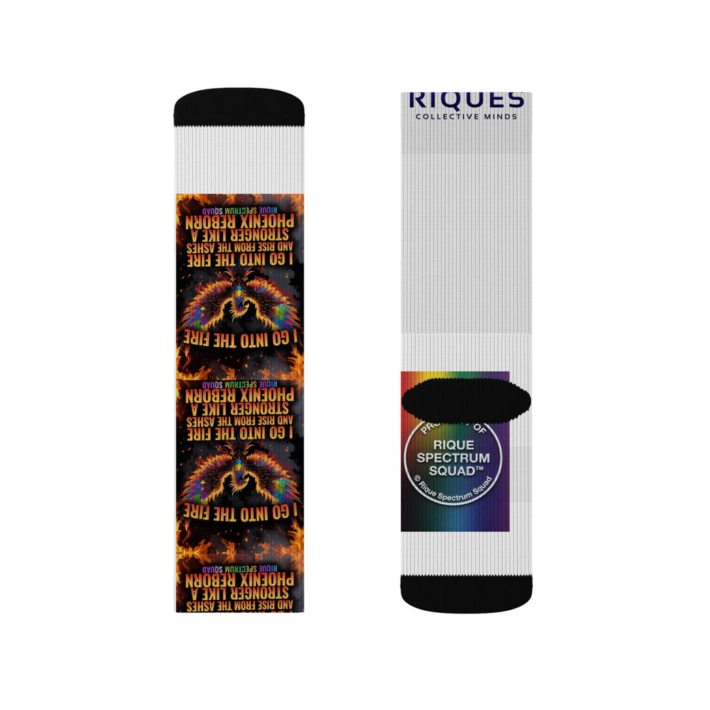 Political Quote Sublimation Socks — 'True' Protest Graphic Crew Socks