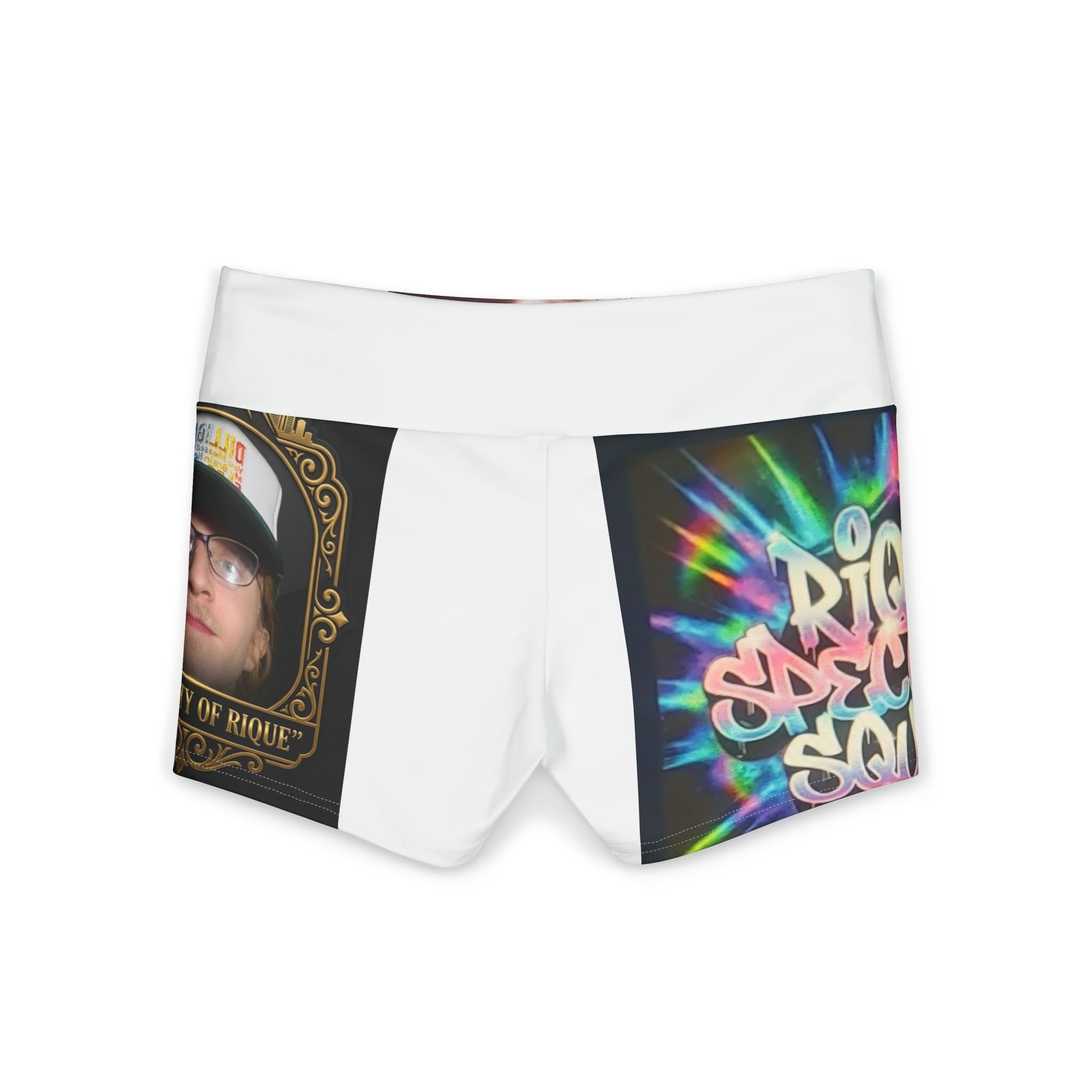 Women's Polyester Yoga Shorts (AOP)