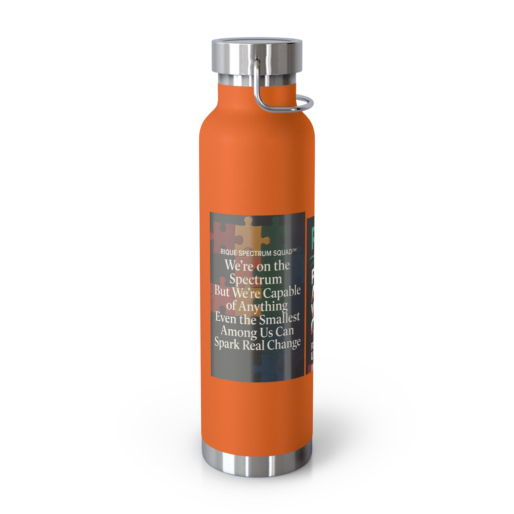 Autism Awareness 22oz Insulated Bottle — Rainbow Multi-Color Collection