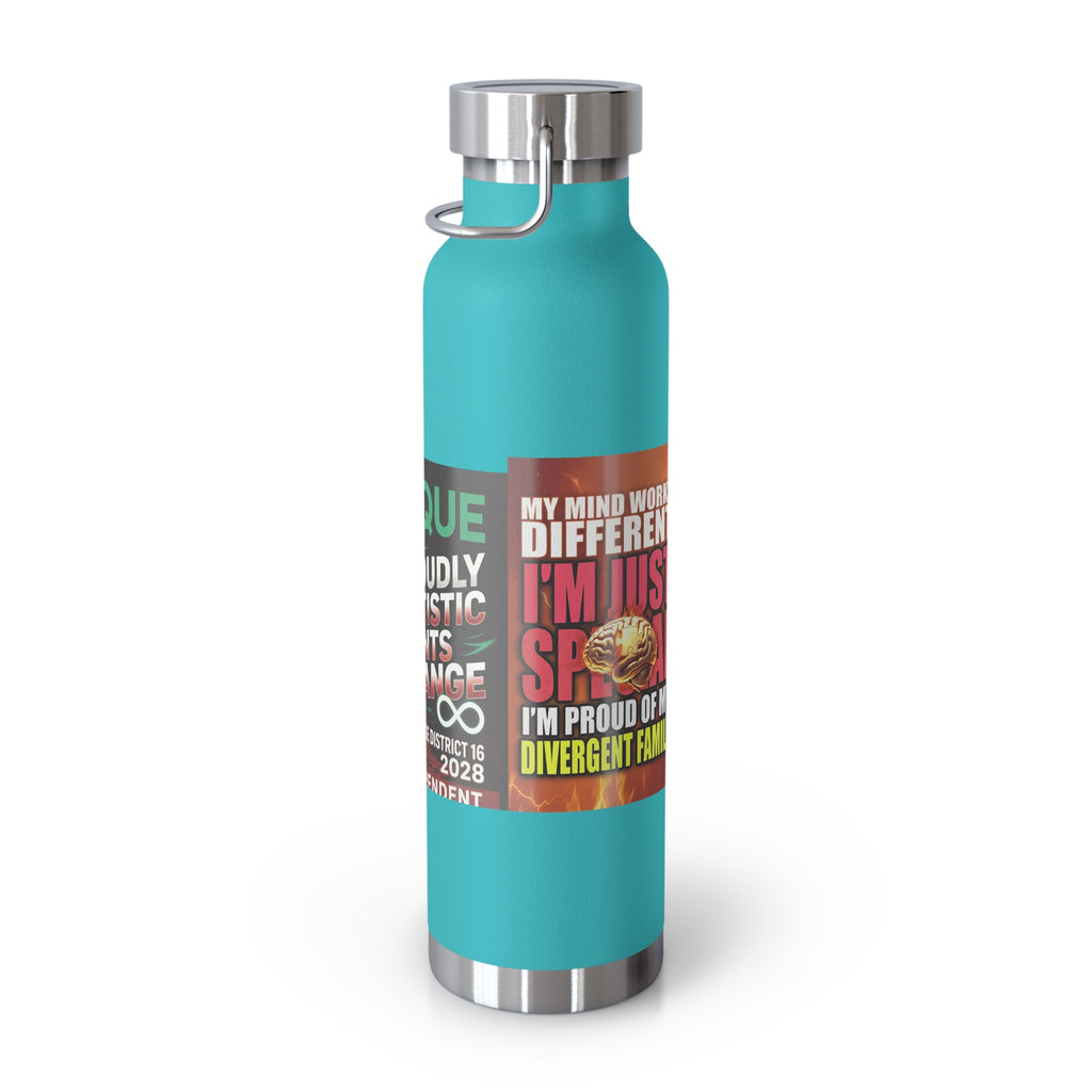 Autism Awareness 22oz Insulated Bottle — Rainbow Multi-Color Collection