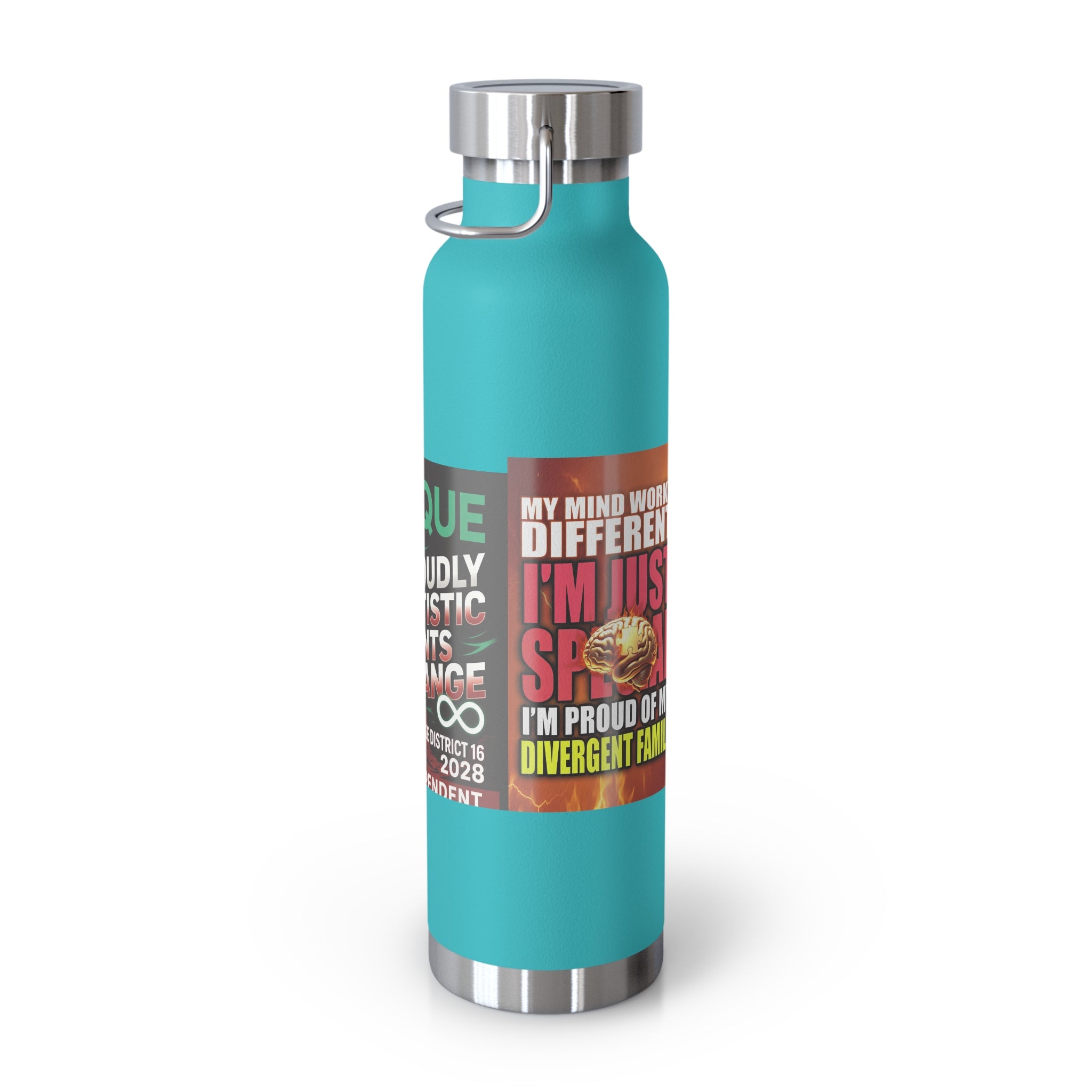Autism Awareness 22oz Insulated Bottle — Rainbow Multi-Color Collection