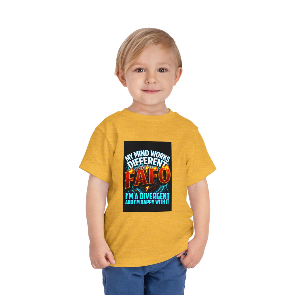 Toddler Tee — "My Mind Works Different" Autism Spectrum Pride Kids Shirt