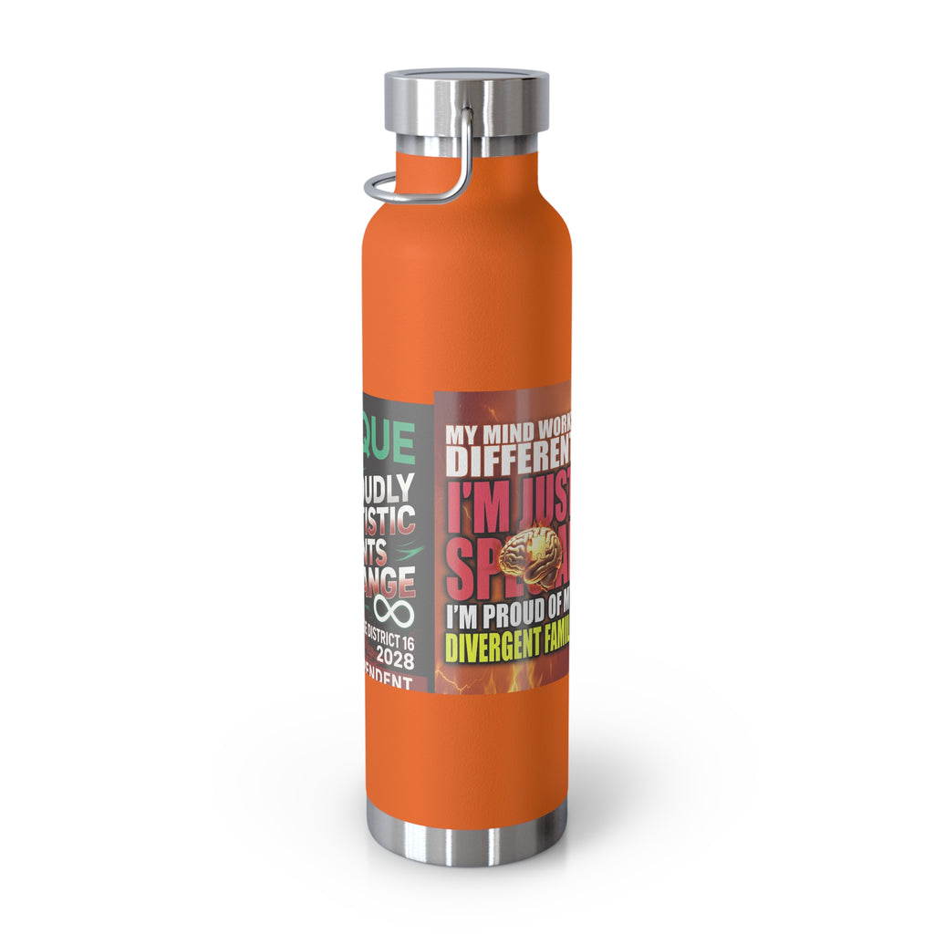 Autism Awareness 22oz Insulated Bottle — Rainbow Multi-Color Collection