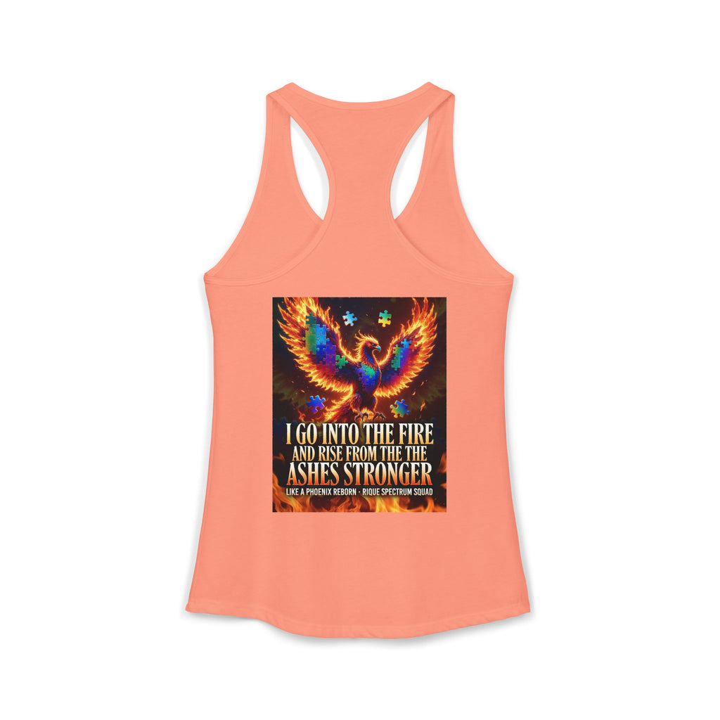 Spectrum Squad Women's Racerback Tank — Autism Pride Slim Fit Edition